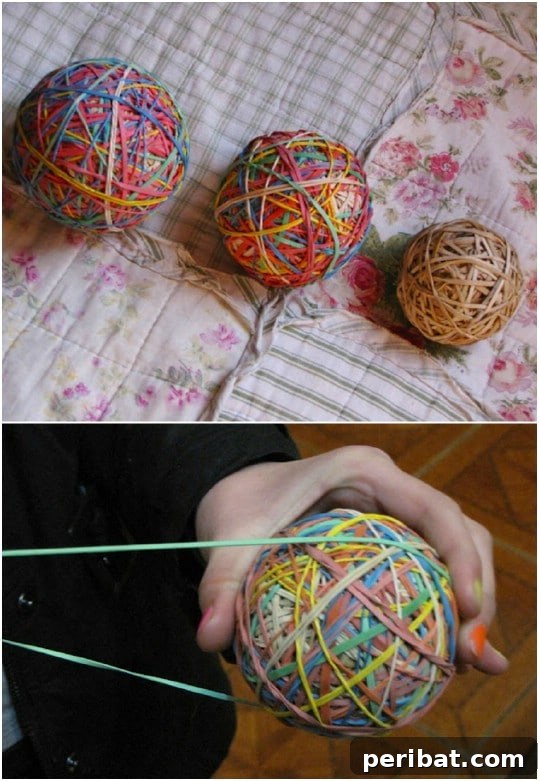 DIY Rubber Band Bouncy Balls
