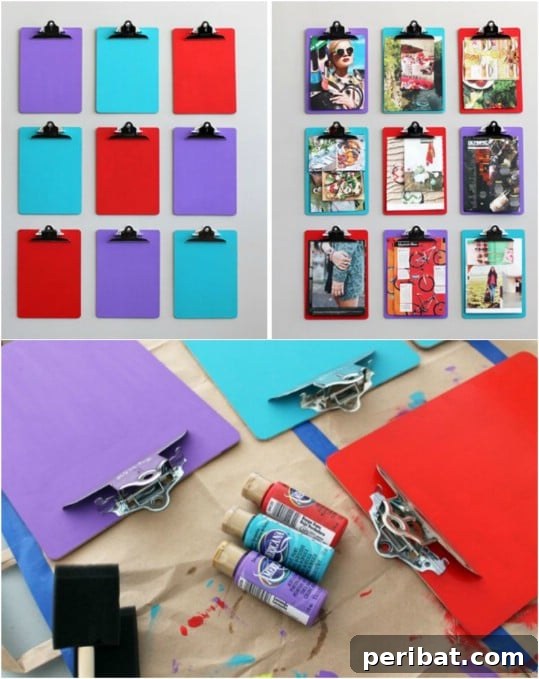 Repurposed Clipboard Pinterest Board