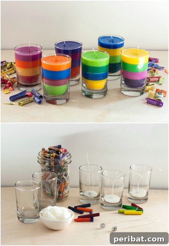Crayon Candles