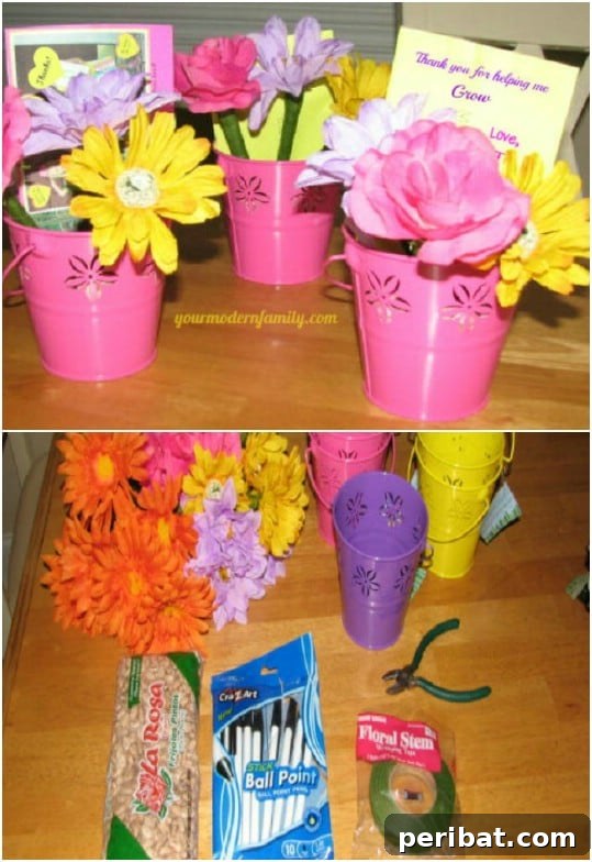 Quick And Easy Flower Pens