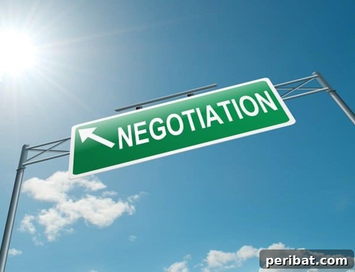 Unlock Value: 60 Furniture Makeover DIYs & Smart Negotiation Strategies 17 Negotiation sign.