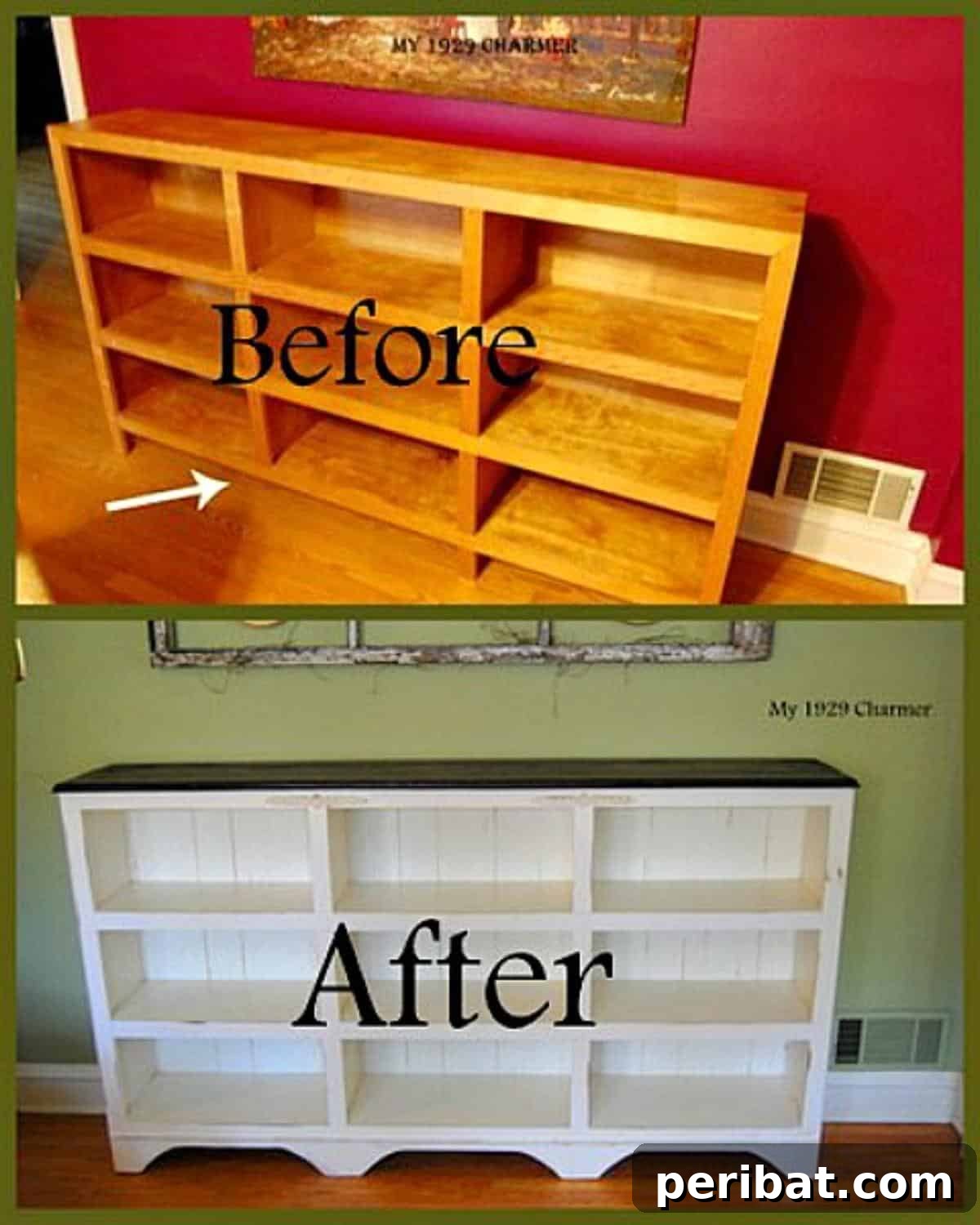 Unlock Value: 60 Furniture Makeover DIYs & Smart Negotiation Strategies 23 DIY Ugly Bookcase To Cottage Charm