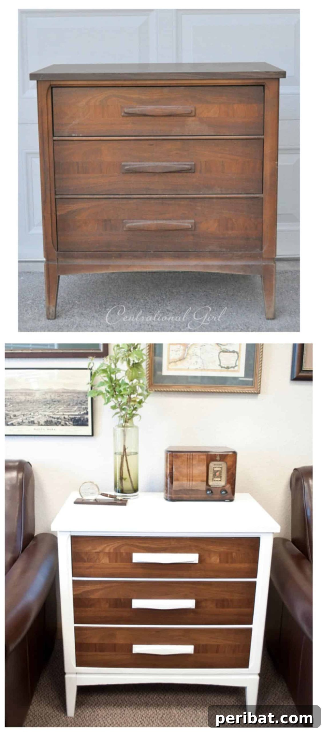 Unlock Value: 60 Furniture Makeover DIYs & Smart Negotiation Strategies 31 DIY White + Wood Chest