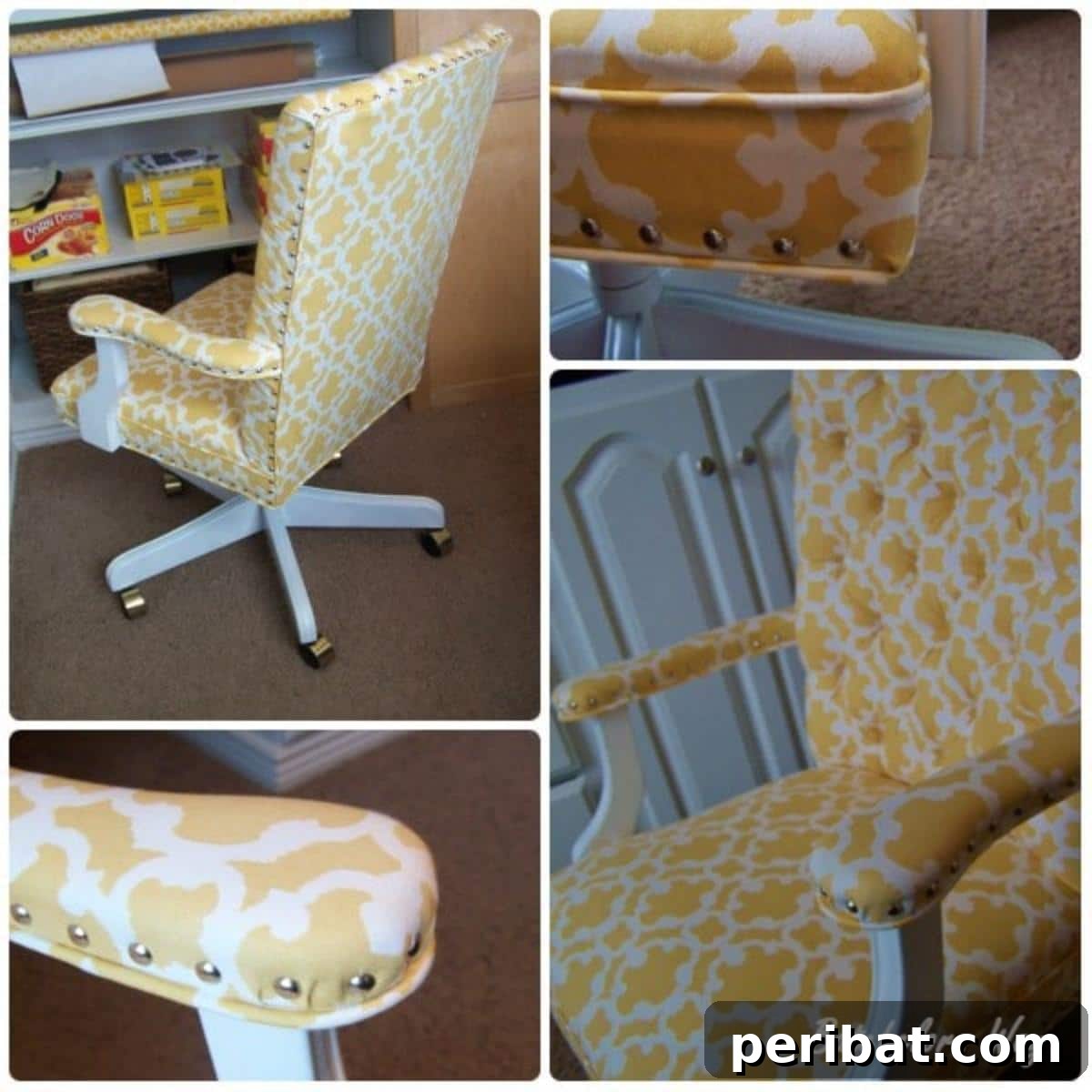 Unlock Value: 60 Furniture Makeover DIYs & Smart Negotiation Strategies 34 Office Redo - How to Reupholster a Chair that I bought for $5