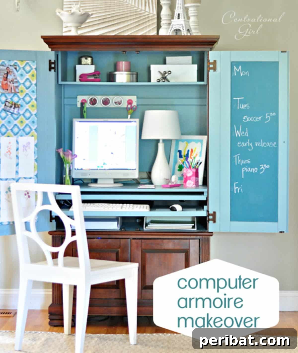 Unlock Value: 60 Furniture Makeover DIYs & Smart Negotiation Strategies 43 DIY Computer Armoire Makeover