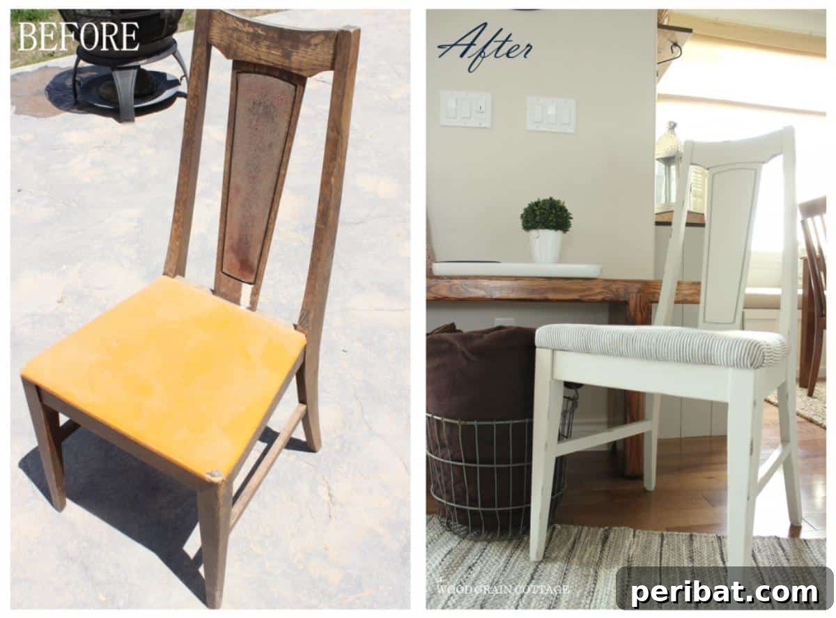 Unlock Value: 60 Furniture Makeover DIYs & Smart Negotiation Strategies 67 $3 Thrift Store Chair diy makeover.