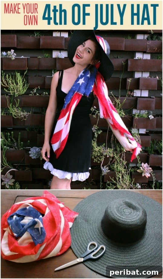 30 Red, White, and Blue Family Outfits for the Fourth of July 11 Homemade American Flag Hat