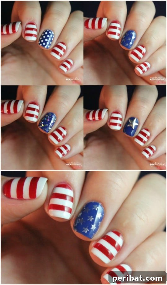 30 Red, White, and Blue Family Outfits for the Fourth of July 12 DIY Independence Day Nails