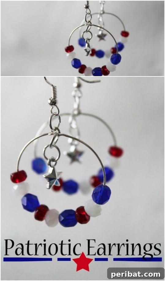 30 Red, White, and Blue Family Outfits for the Fourth of July 15 DIY Independence Day Hoop Earrings