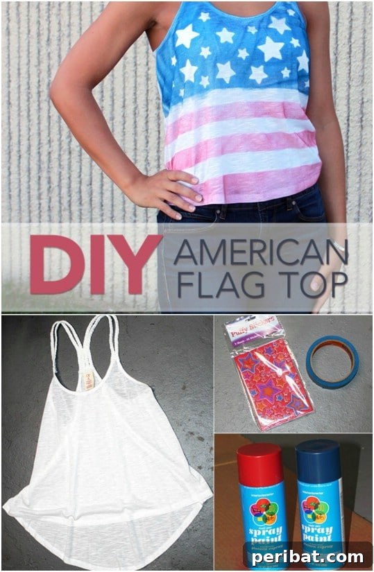 30 Red, White, and Blue Family Outfits for the Fourth of July 4 Easy American Flag Tank Top