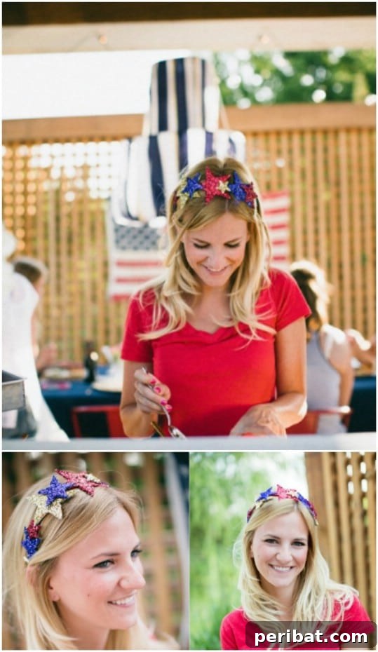 30 Red, White, and Blue Family Outfits for the Fourth of July 32 DIY Patriotic Glitter Crown