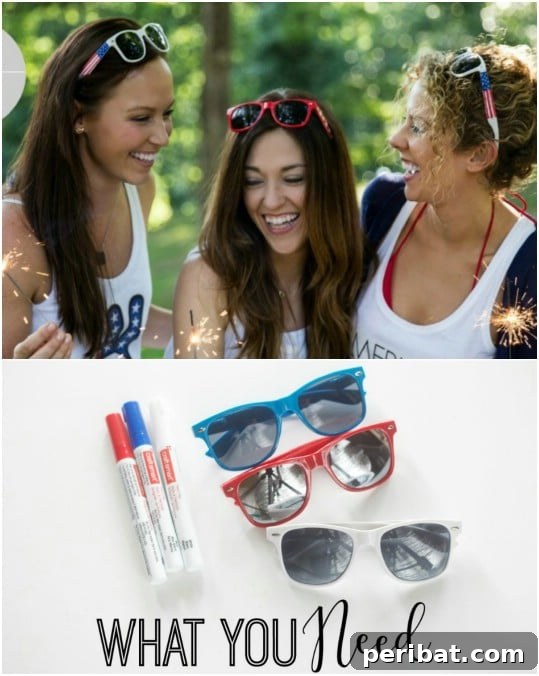 30 Red, White, and Blue Family Outfits for the Fourth of July 8 DIY Patriotic Sunglasses