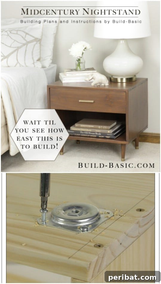 Build Your Own Midcentury Modern Nightstand