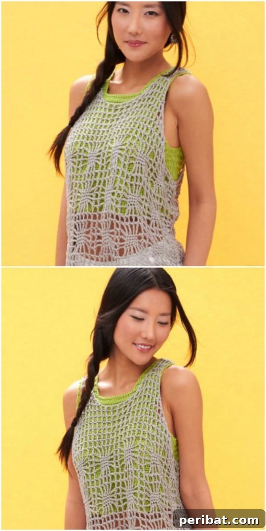 Summer Stitching: Your Guide to Crocheted and Knitted Beach Gear 15 Lightweight Layered Crochet Tank