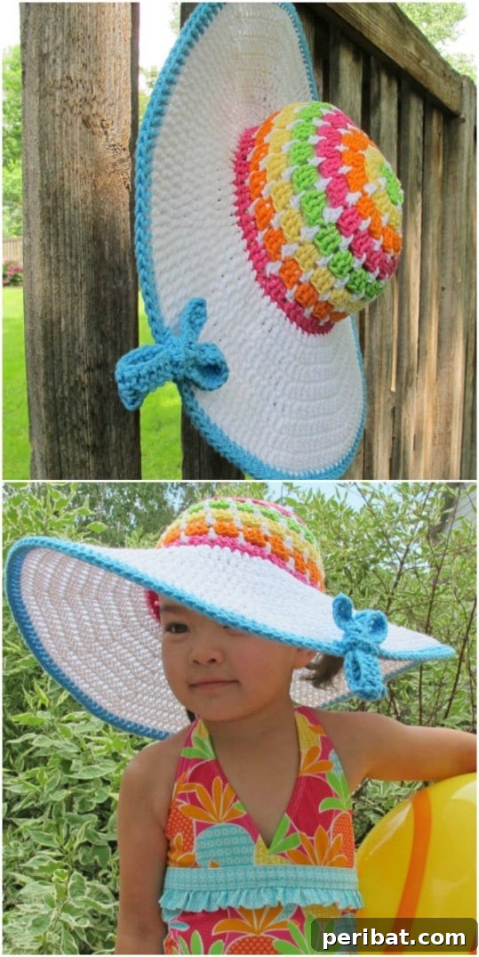 Summer Stitching: Your Guide to Crocheted and Knitted Beach Gear 17 Easy Crochet Floppy Beach Hat