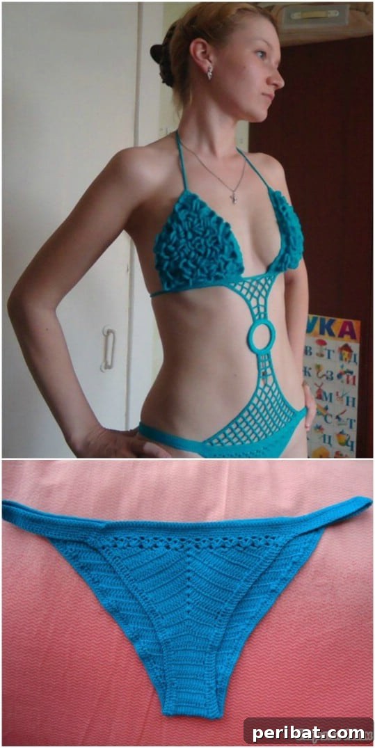 Summer Stitching: Your Guide to Crocheted and Knitted Beach Gear 20 Simple One Piece Crochet Swimsuit