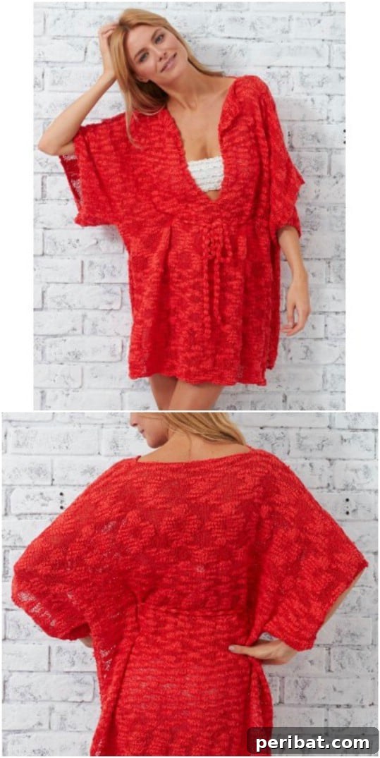 Summer Stitching: Your Guide to Crocheted and Knitted Beach Gear 21 Knit Pullover Swimsuit Cover