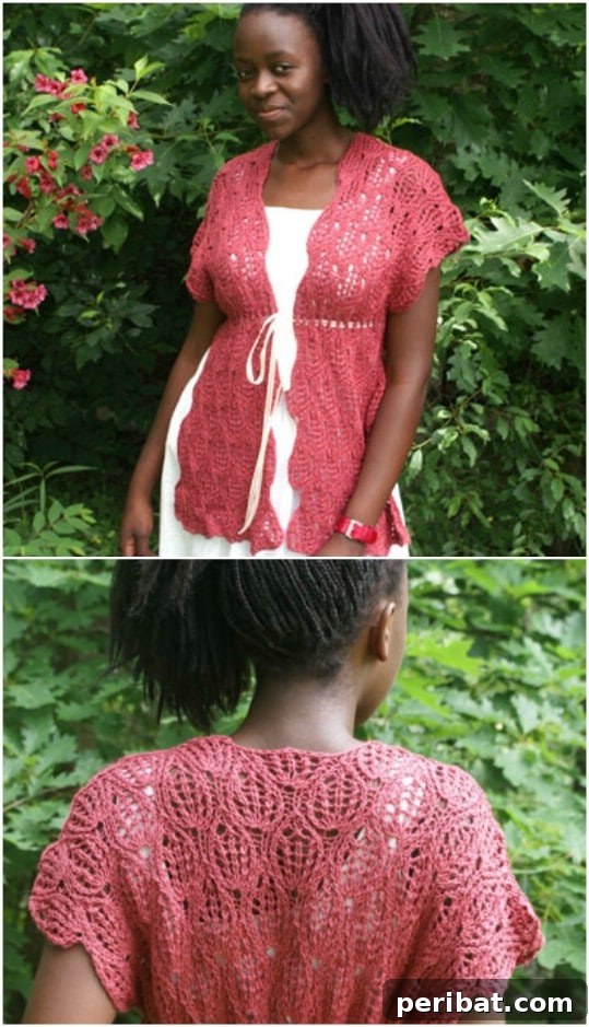 Summer Stitching: Your Guide to Crocheted and Knitted Beach Gear 26 Pineapple Lace Crochet Cover Up