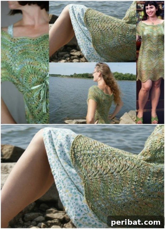 Summer Stitching: Your Guide to Crocheted and Knitted Beach Gear 27 Breezy Lace Knit Cover Up