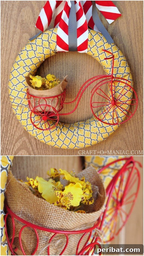 Easy Summer Bicycle Wreath