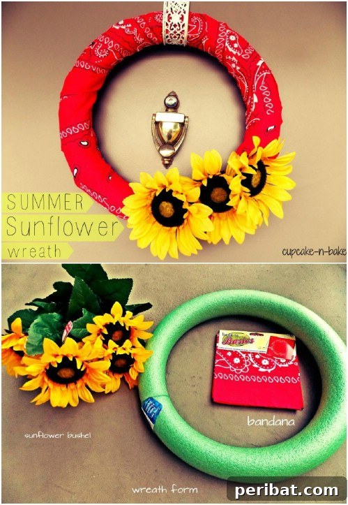 Easy Summer Daisy Wreath