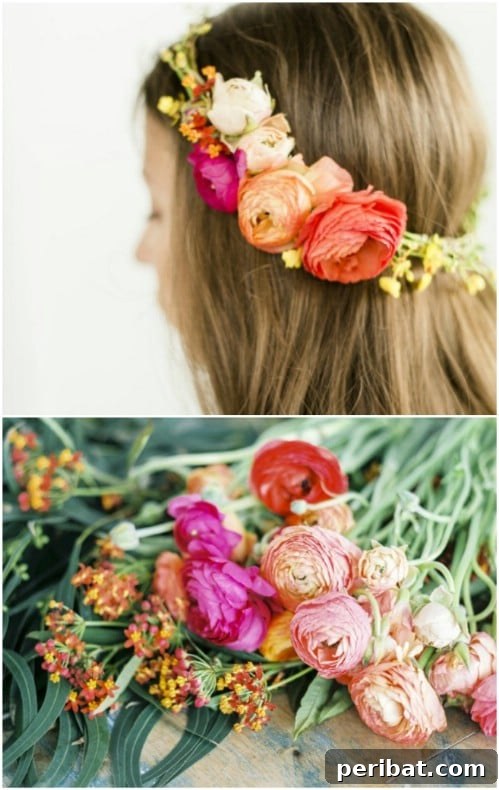 10 Minute Floral Halo