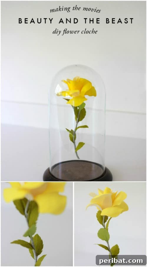Beauty And The Beast Inspired Flower Cloche