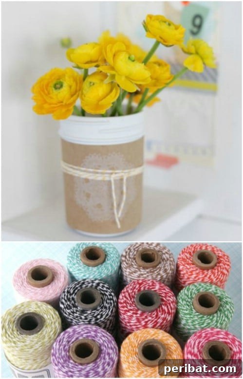 Gorgeous DIY Mason Jar Centerpiece With Ranunculus
