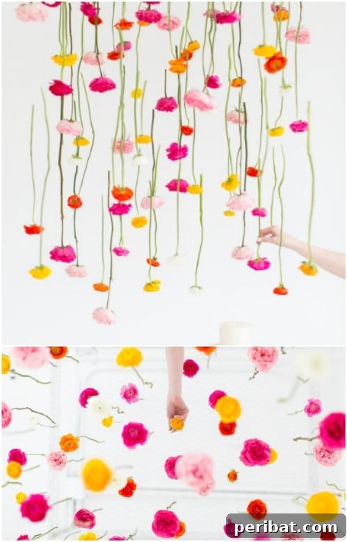 Easy Hanging Flowers