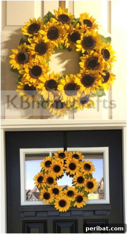 Summer Sunflower Wreath