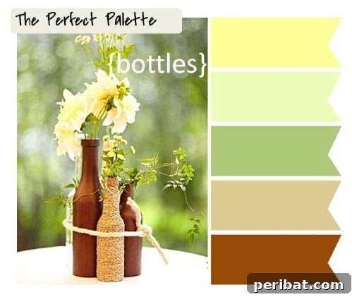 Recycled Bottle Centerpiece