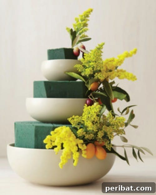 Tiered Bowl Floral Display