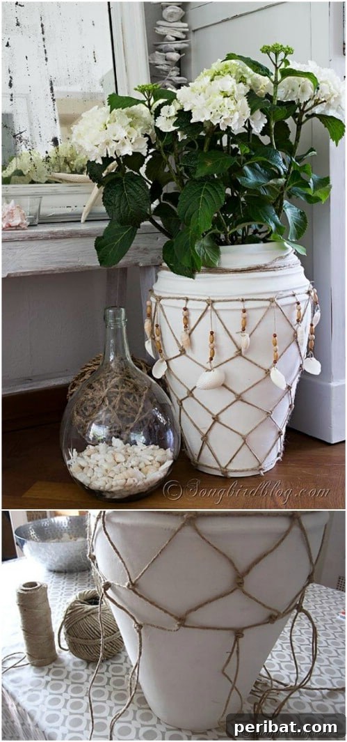Nautical Fishnet Vase