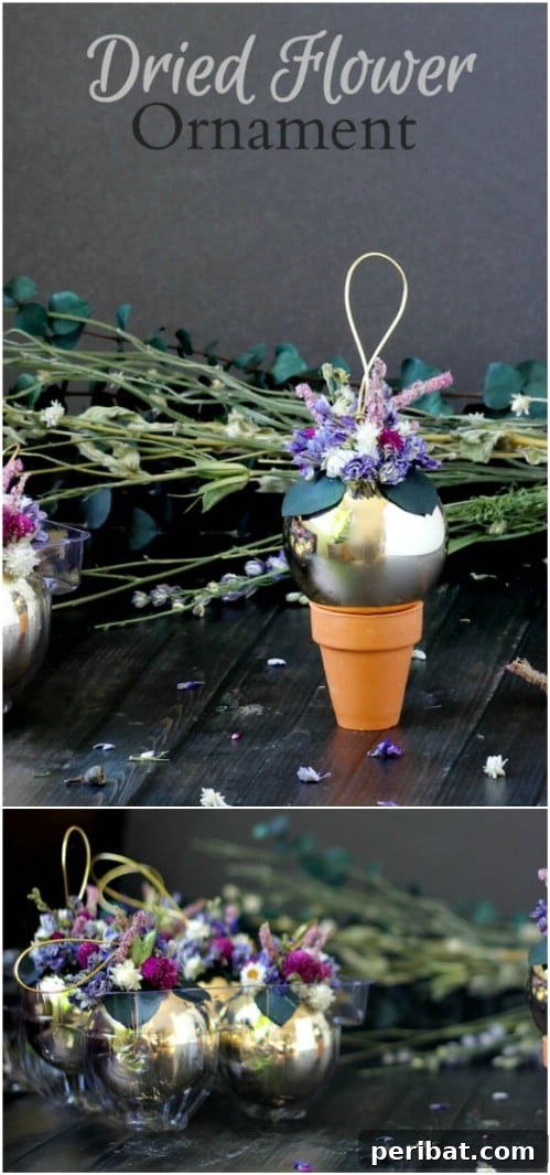 DIY Dried Flower Summer Ornaments