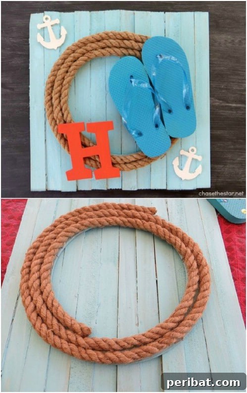 Easy DIY Summer Plank Wreath