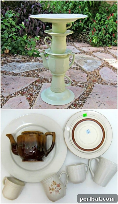 Mad Hatter Bird Bath