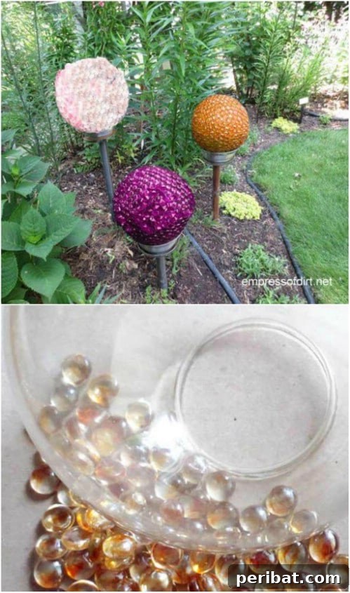 Decorative Glass Stone Garden Balls