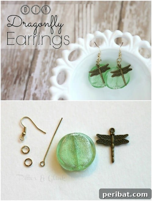 Repurposed Dragonfly Earrings