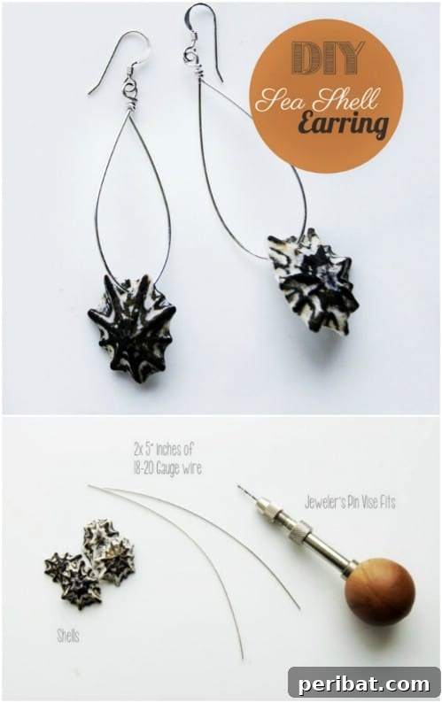 Easy Shell Wire Earrings