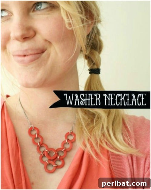 Colorful DIY Washer Necklace