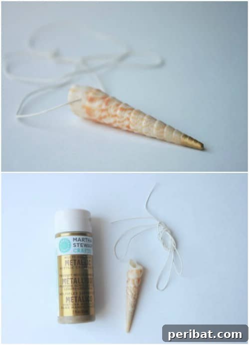 Gold Dipped Seashell Necklace