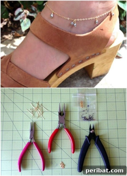DIY Summer Anklet