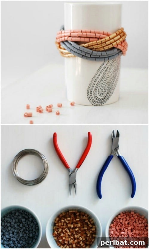 Easy $10 Beaded Bracelet