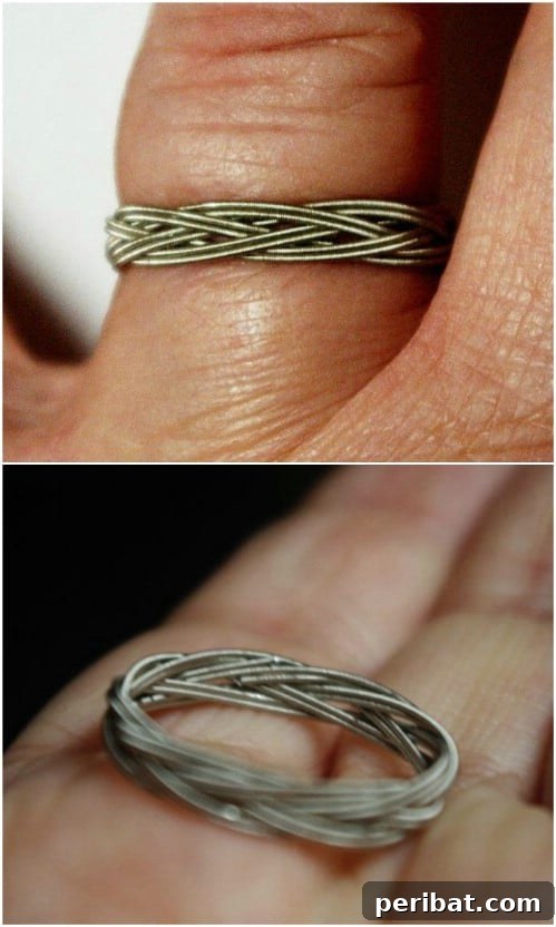 DIY Guitar String Ring