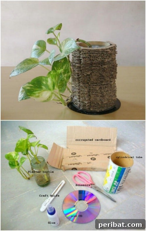 35 Ingenious Cardboard Box Upcycling Projects 14 DIY Recycled Cardboard Vase