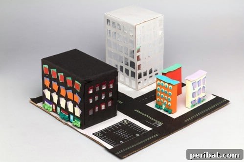 35 Ingenious Cardboard Box Upcycling Projects 7 Cardboard City – Kid Fun!