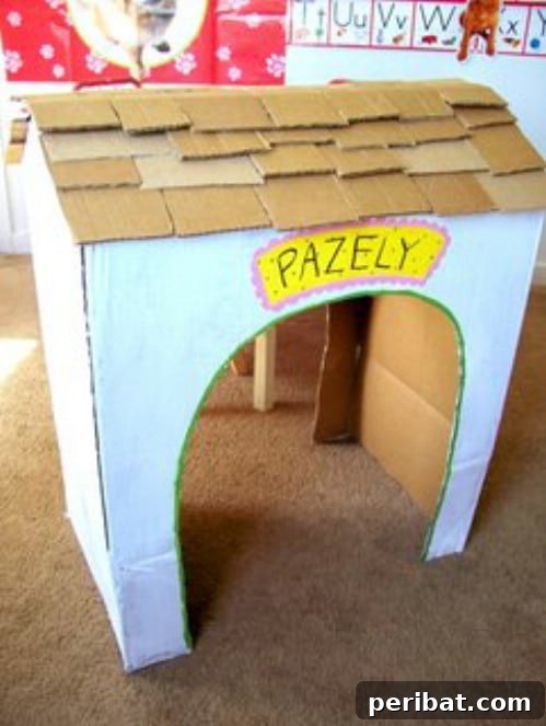 35 Ingenious Cardboard Box Upcycling Projects 8 Indoor Dog House