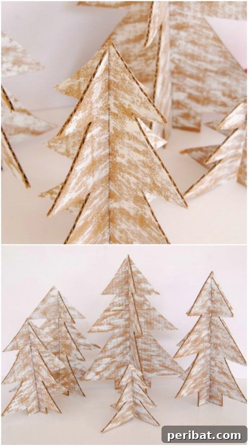 35 Ingenious Cardboard Box Upcycling Projects 10 Rustic Cardboard Christmas Trees