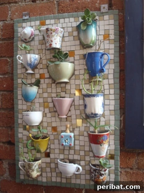 30 Stunning Mosaic Crafts to Enhance Your Indoor and Outdoor Spaces 29 Mosaic Board Succulent Planter