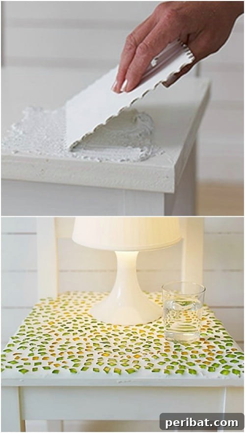 30 Stunning Mosaic Crafts to Enhance Your Indoor and Outdoor Spaces 5 Beautiful DIY Mosaic Bedside Table